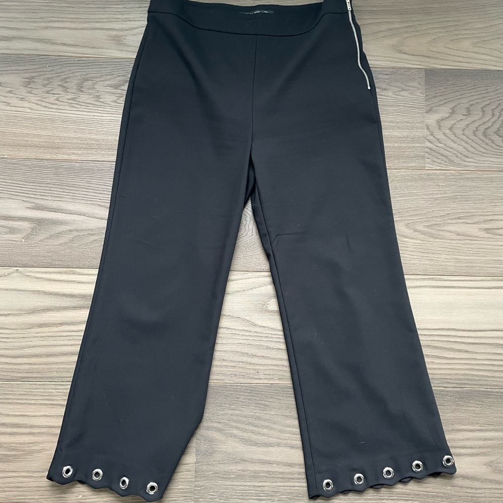 Zara Black rivet pant sz LG